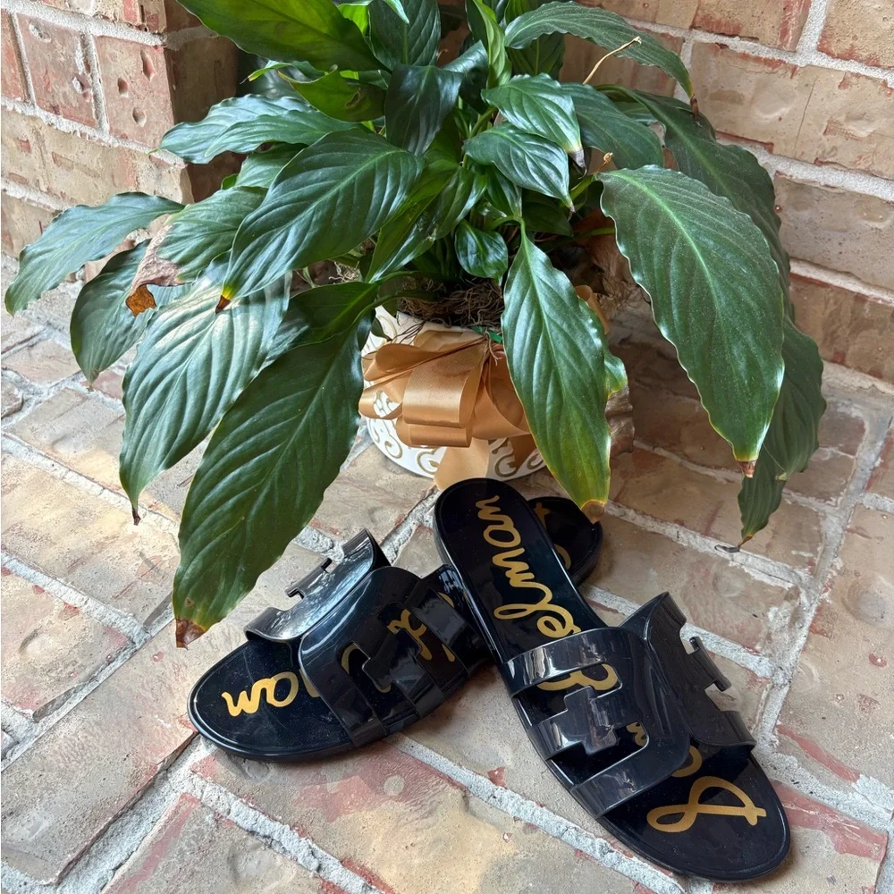 Sam Edelman Black Slide Sandals - Picture 2 of 8